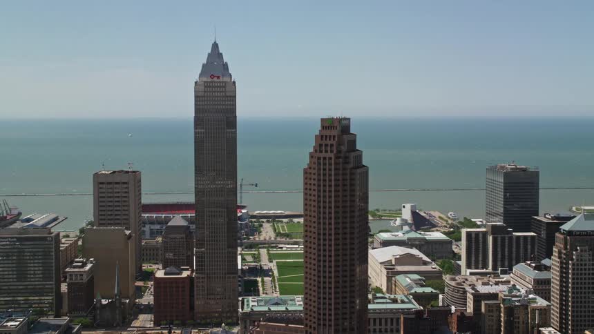 Tall buildings are filling the city