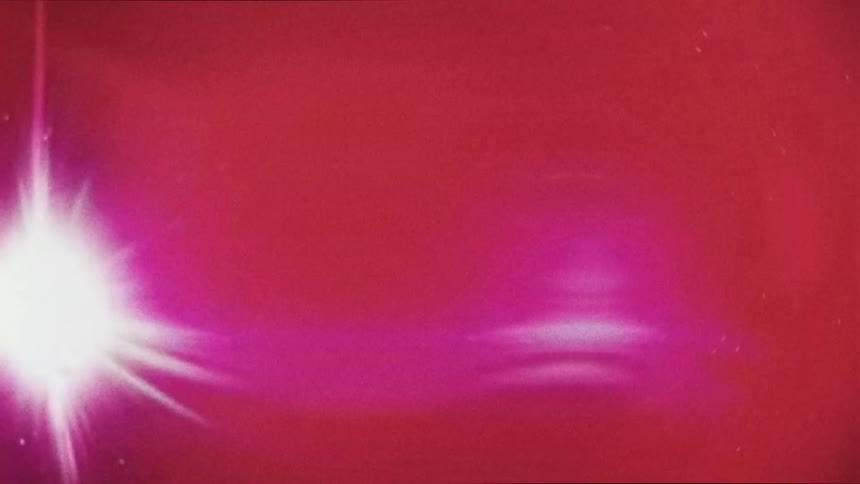 Pink lights are moving in a pattern