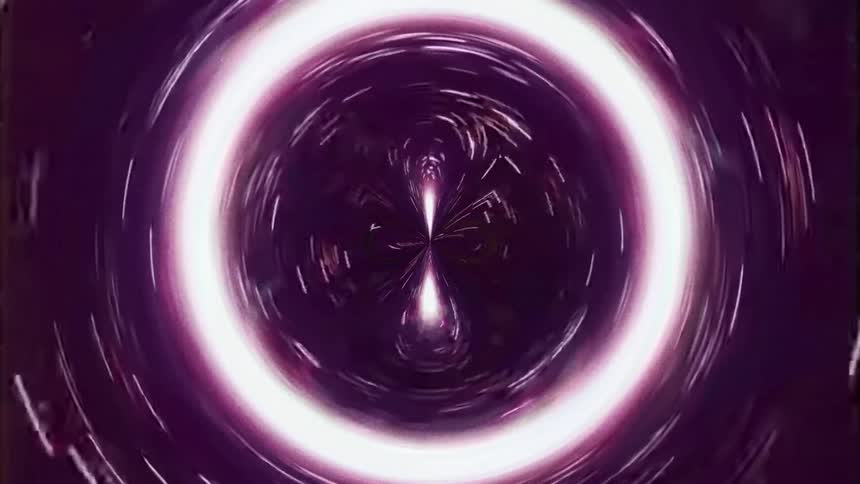 Abstract light of purple and pink coloring rotating and expanding