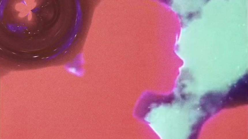 A person is orange in a negative effect on the film