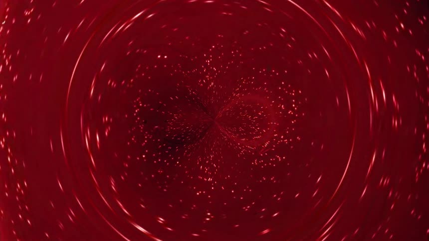 The red colors move around in the circle