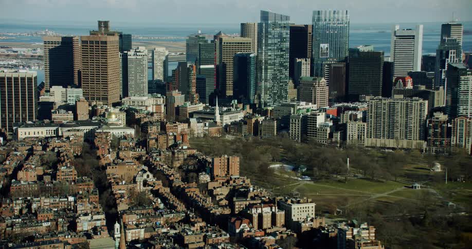 Metropolis city with tall buildings during the summer season