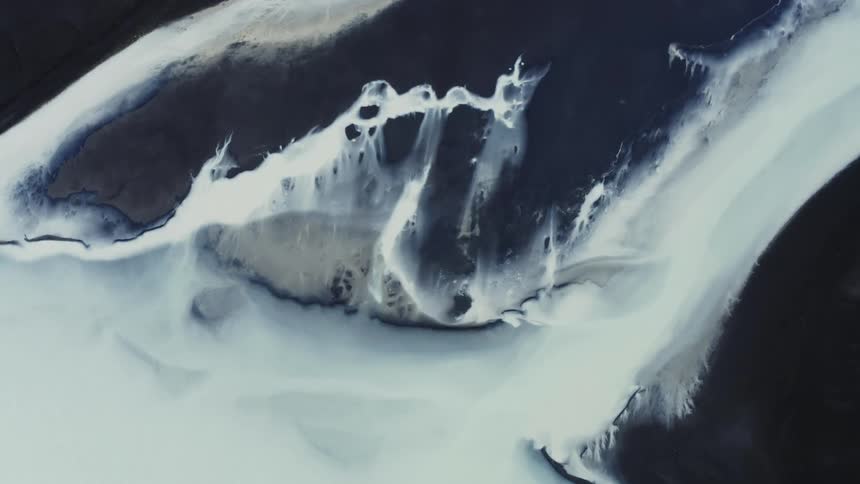 Arctic polar caps in the ocean water during winter season
