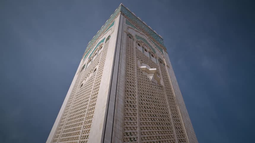 The tower of the hassan ii mosque