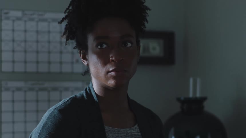 Portrait of a young woman indoors with facial expression and discouragement