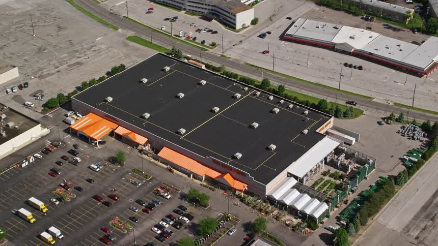 Shopping centers are in the suburbs