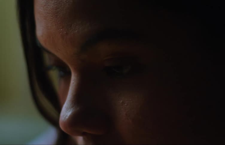 Close up of the face of a teenager