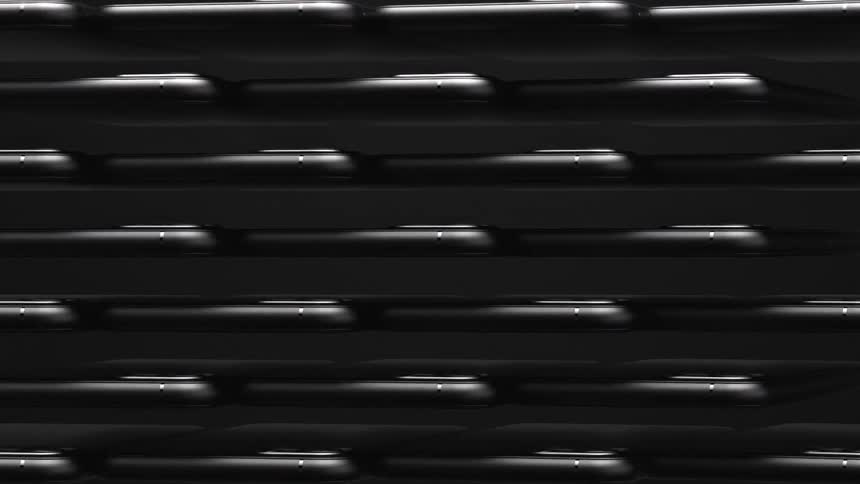 Black smartphones spinning around a black background