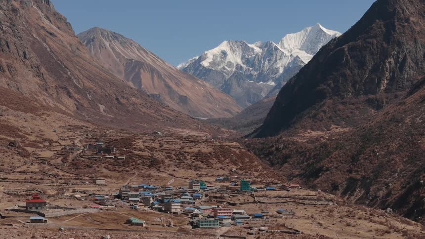 A rural community located in a mountain valley