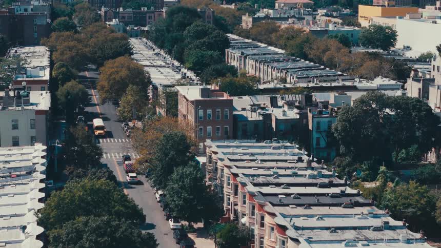 Aerial view of a residencial neighborhood