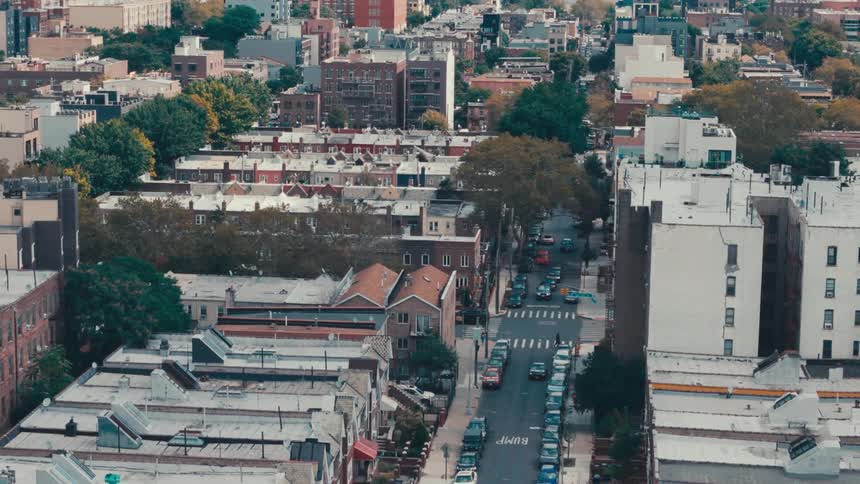 Panorama of an urban city with crossroads and intersections with vehicle traffic