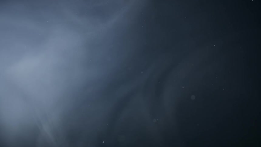 A thin white smoke smokes on a black background