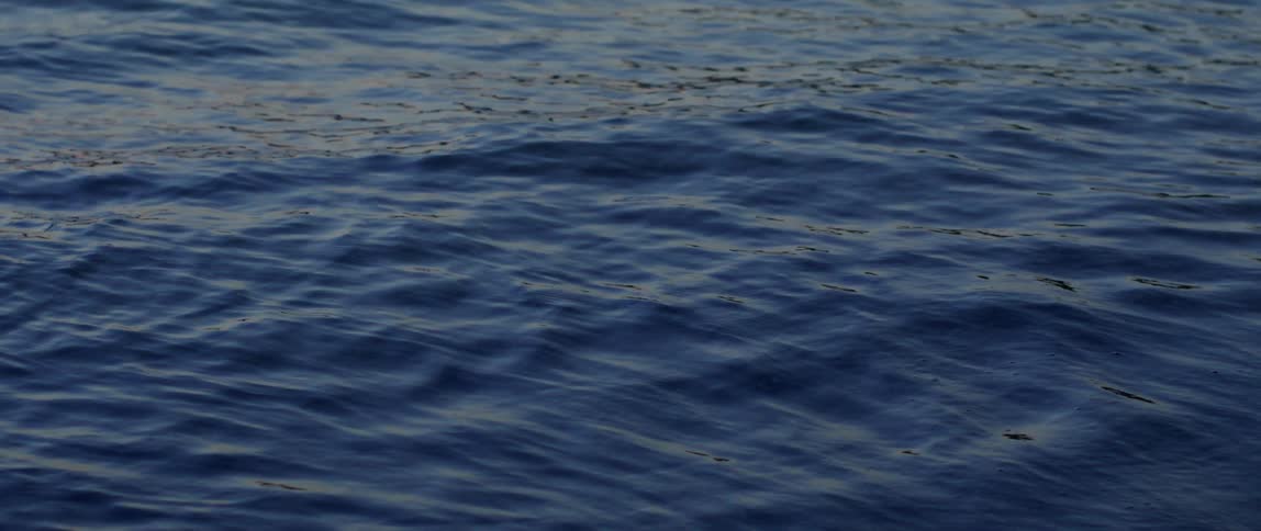 View of a calm blue ocean in slow motion
