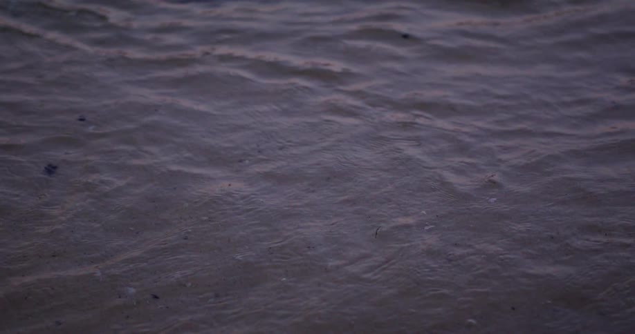 Little rocks are in the water