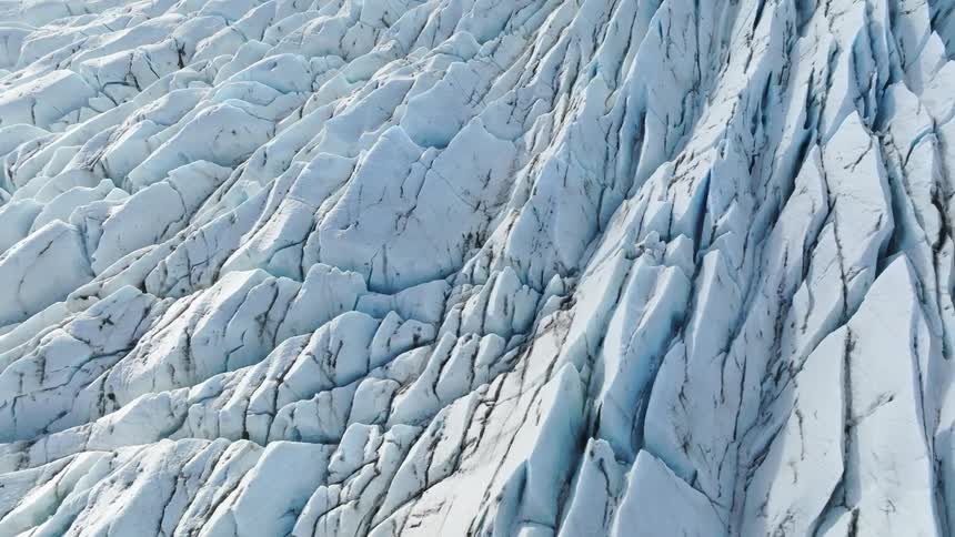 The ground is frozen below