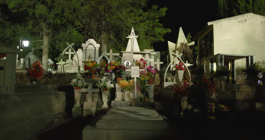 The cemetery is full of tombstones