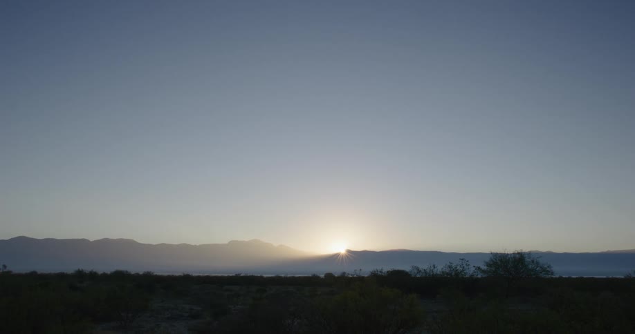 The son is rising on the mountains