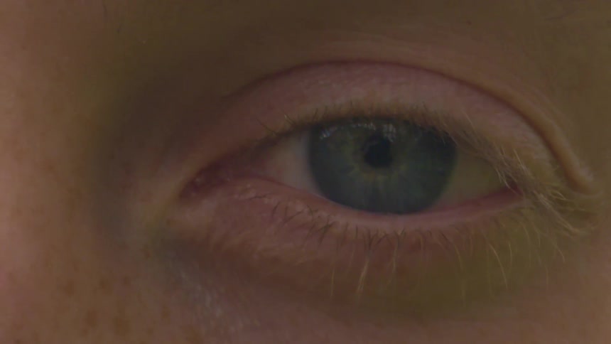 Close up of a pair of blue eyes