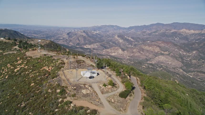 An installation on the top of a tall mountain
