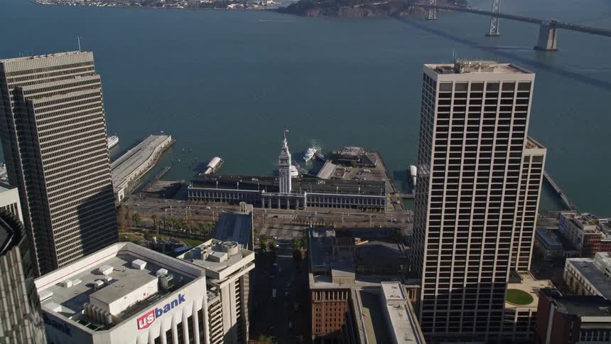 The city is on the island
