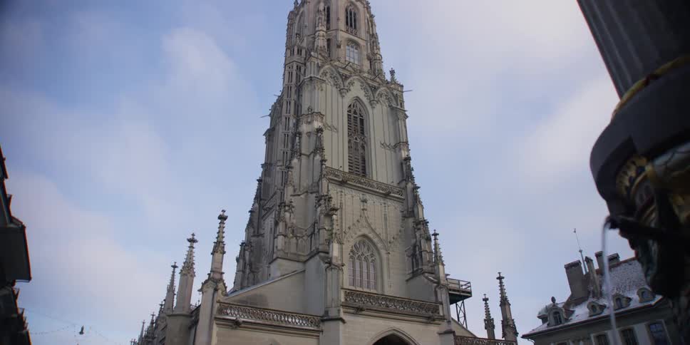 Exterior of the Cathedral of Bern in Switzerland