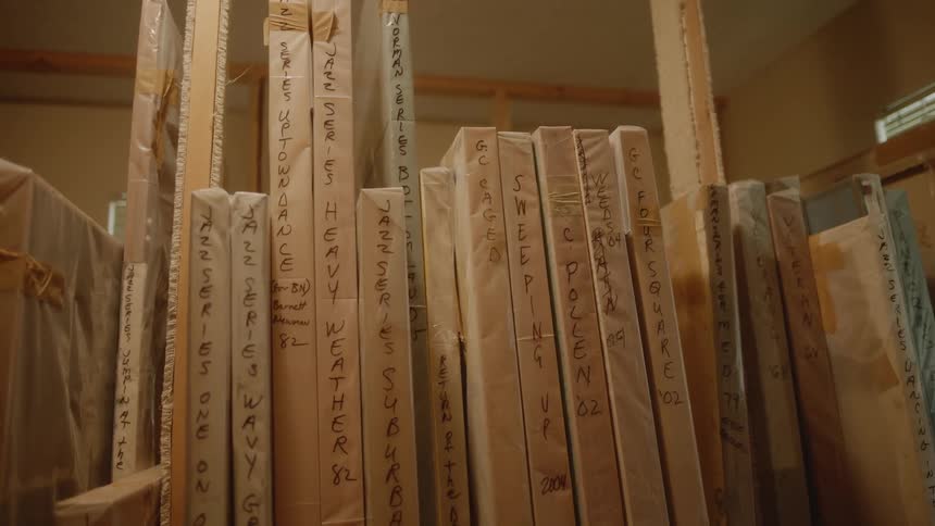 A clip of an abstract art installation