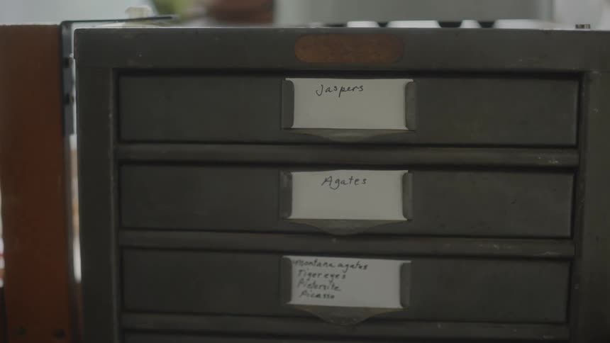 A clip of lockers with names