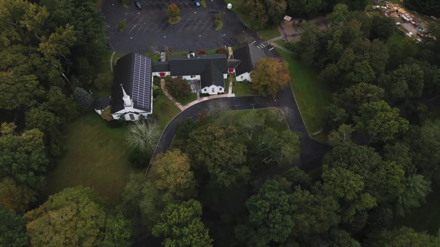 A store is in the middle of the forest