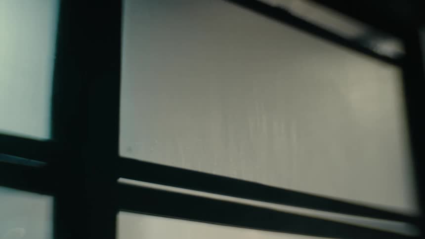 Close up of a dirty window on a store