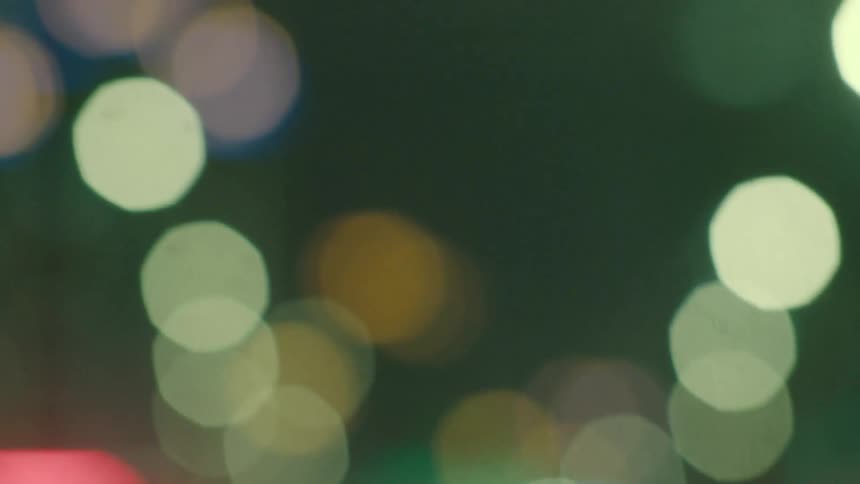 Blurred lighting of a night and abstract metropolis