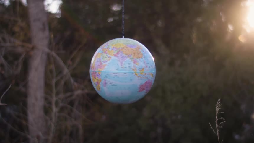 A clip of a rotating atlas