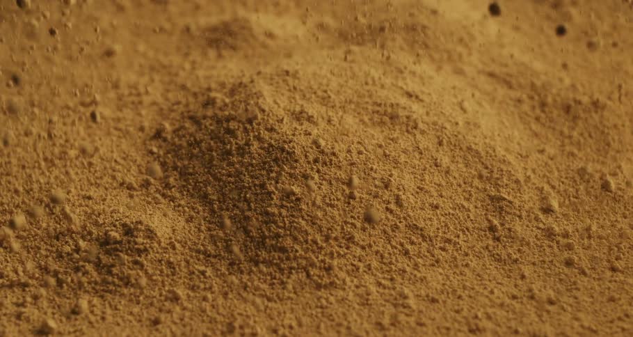 An explosion kicks up a pile of dirt