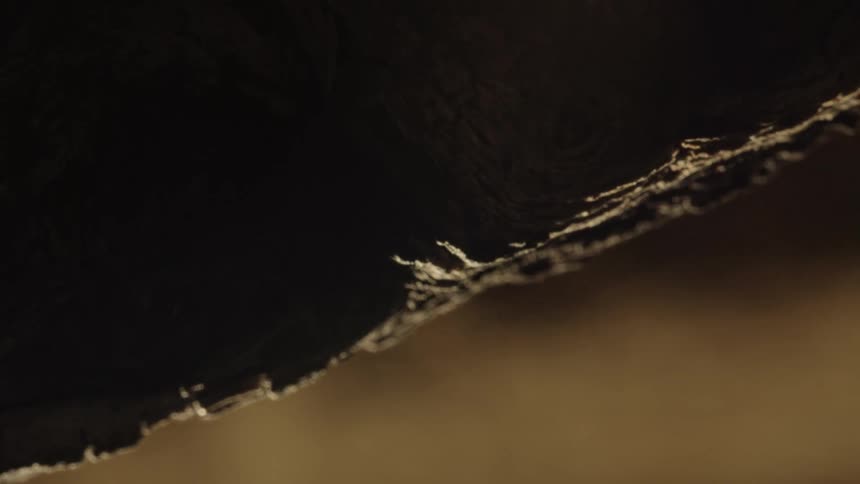 A large rock spins and vanishes