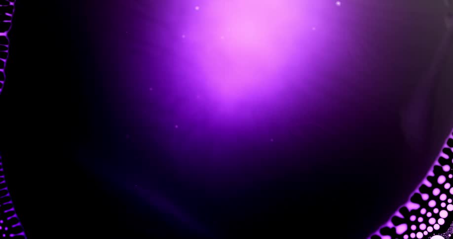 Abstract purple colored dense liquid expanding and collapsing forming droplet patterns in slow motion