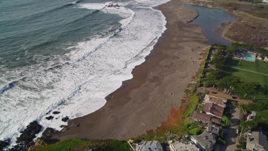 A large neighborhood in a rural coastal region