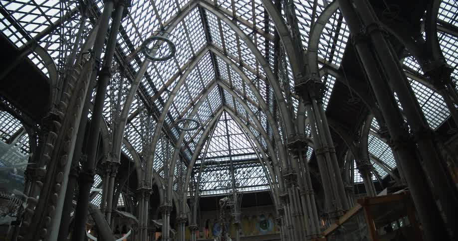 A building made out of metal