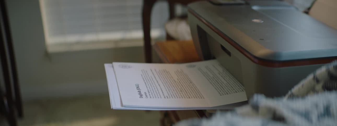 Pages are coming out of the printer