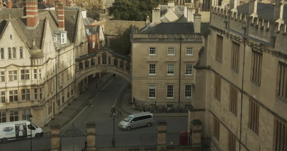 Panorama of urban and old buildings in a historic center in the city