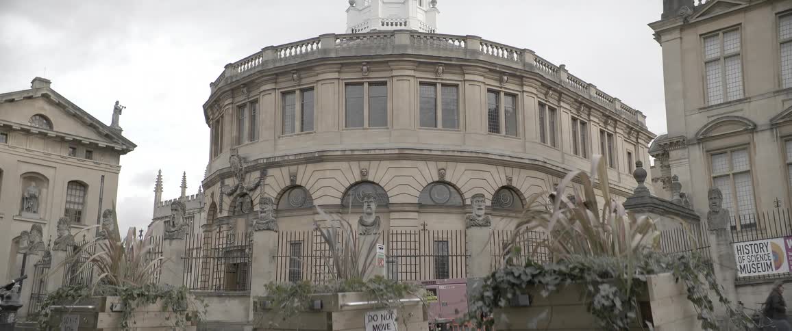 The exterior of the sheldonian theatre in oxford england mid day