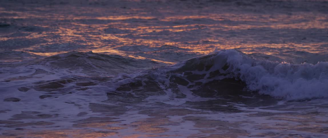 The water in the ocean is very rough