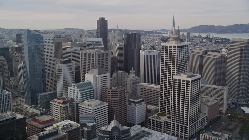 Aerial view of the city of los angeles