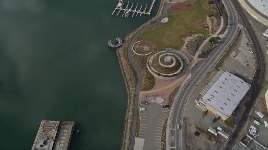 Marinas and a port in a metro area