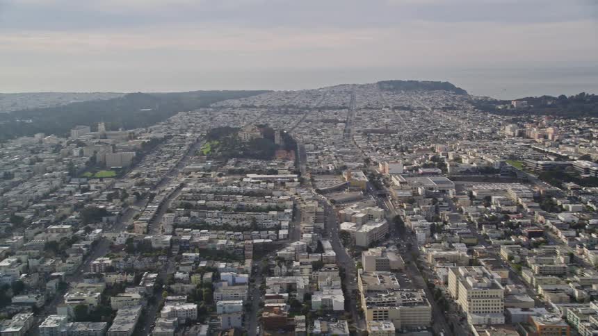 Aerial view of the city of san francisco