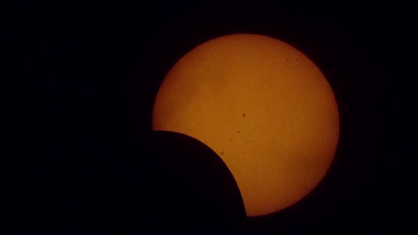 Extreme close in a solar eclipse