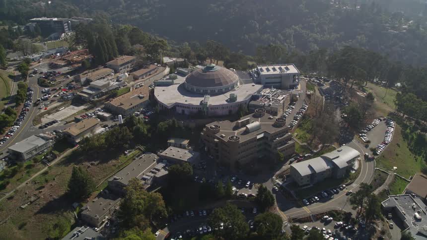 A complex of buildings on top of a mountain