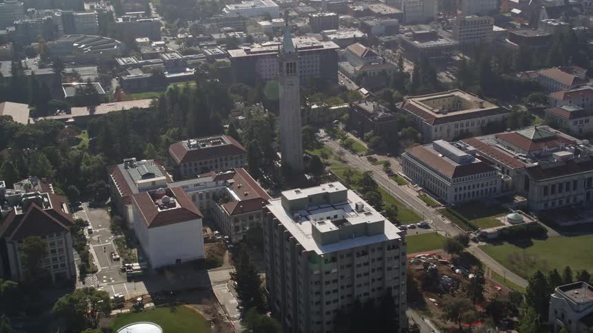 Aerial view of the university of california in berkeley ca