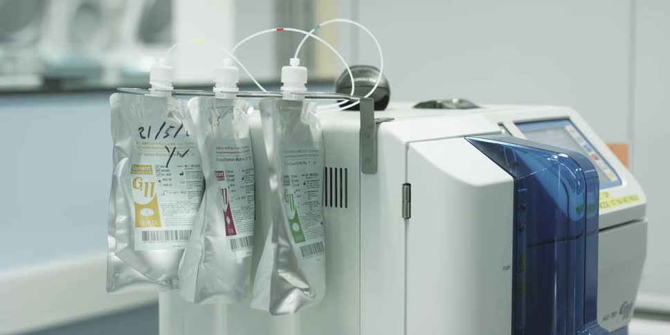 Close up of a modern laboratory equipment