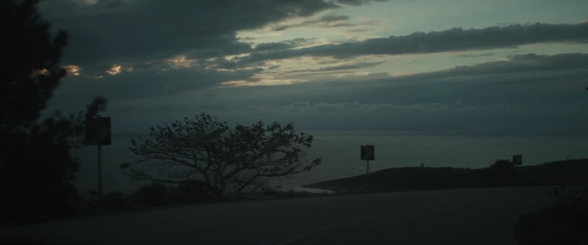 View of a coast at sunset
