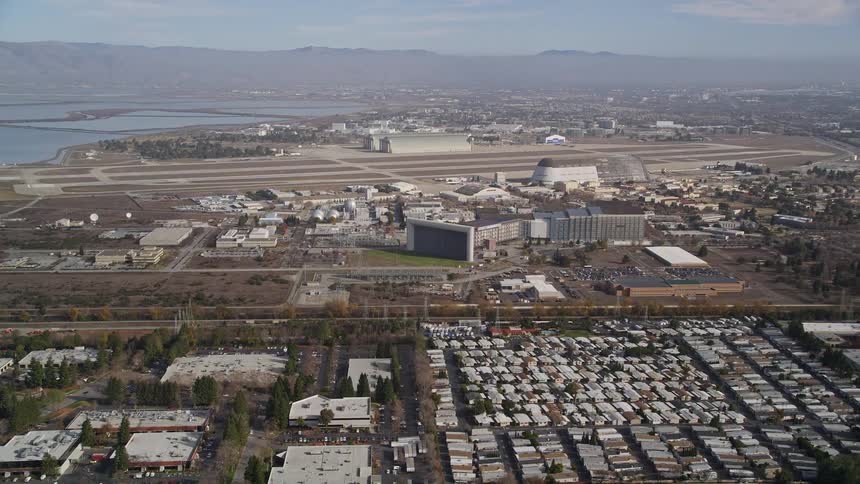 Aerial view of silicon valley in santa fe california