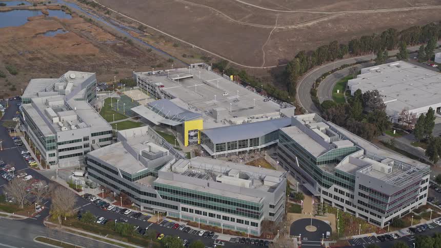 A factory is near the farm land